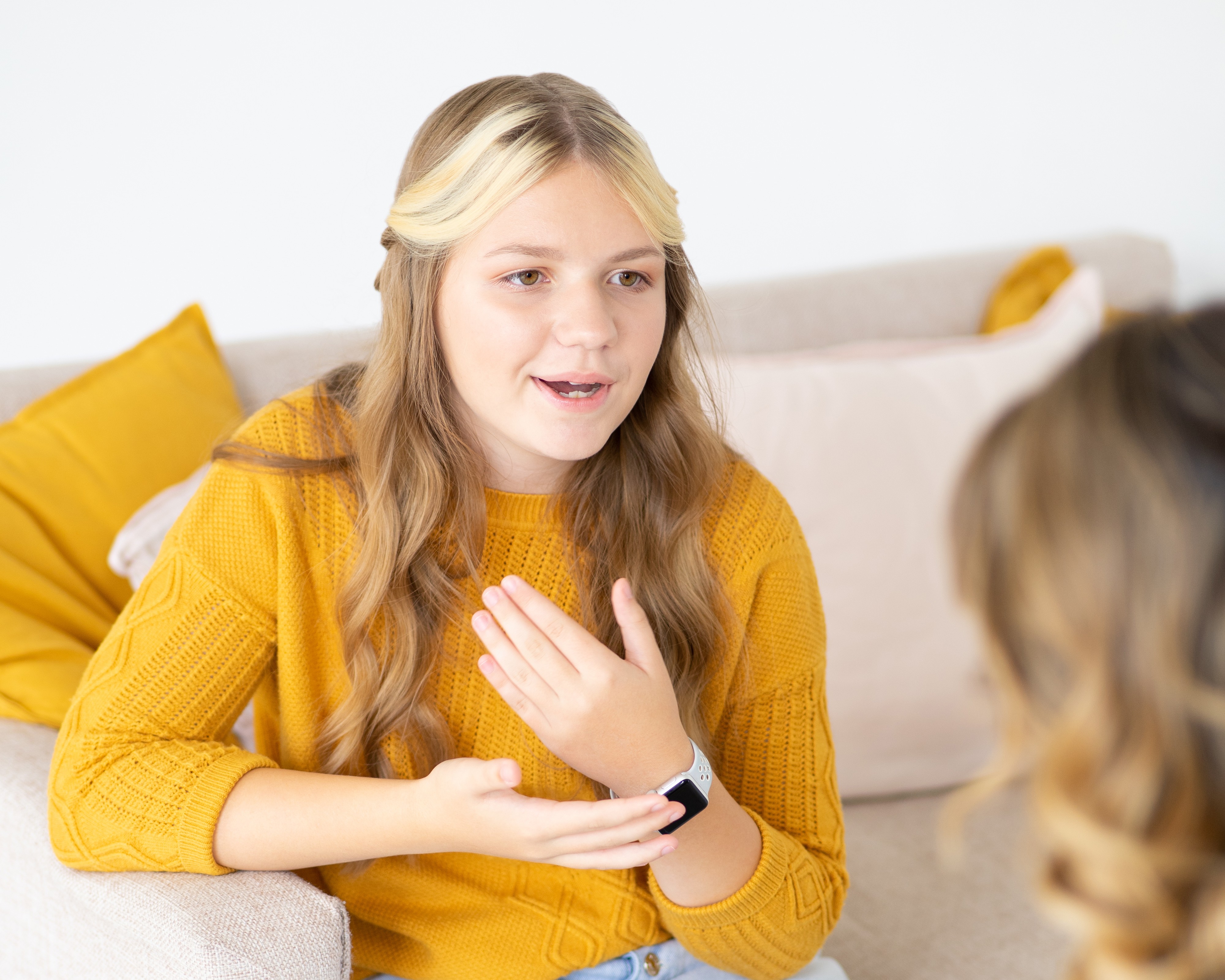 Young adult female  in therapy 