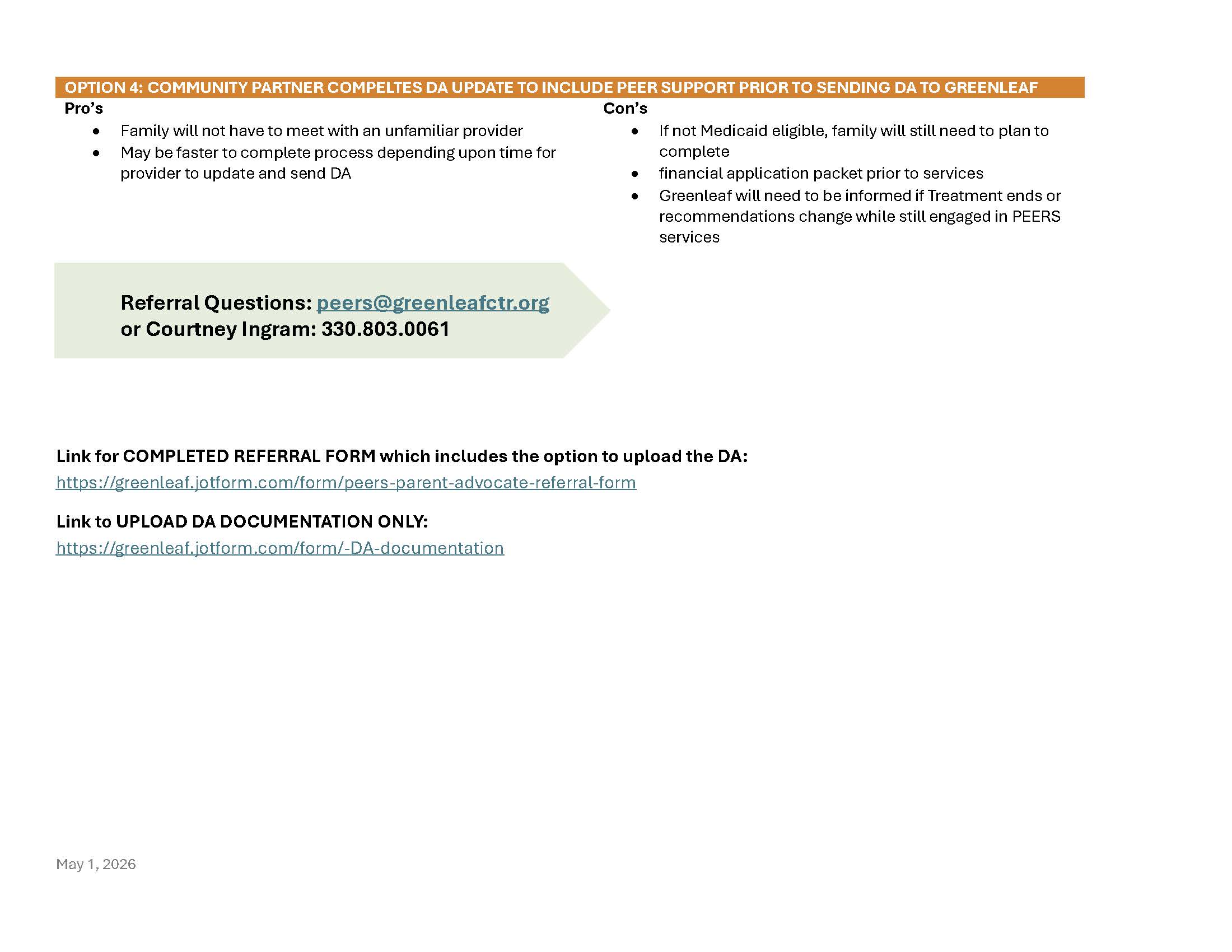 Peers Enrollment Pathways